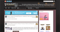 Desktop Screenshot of blackbaseball.com