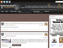 Tablet Screenshot of blackbaseball.com